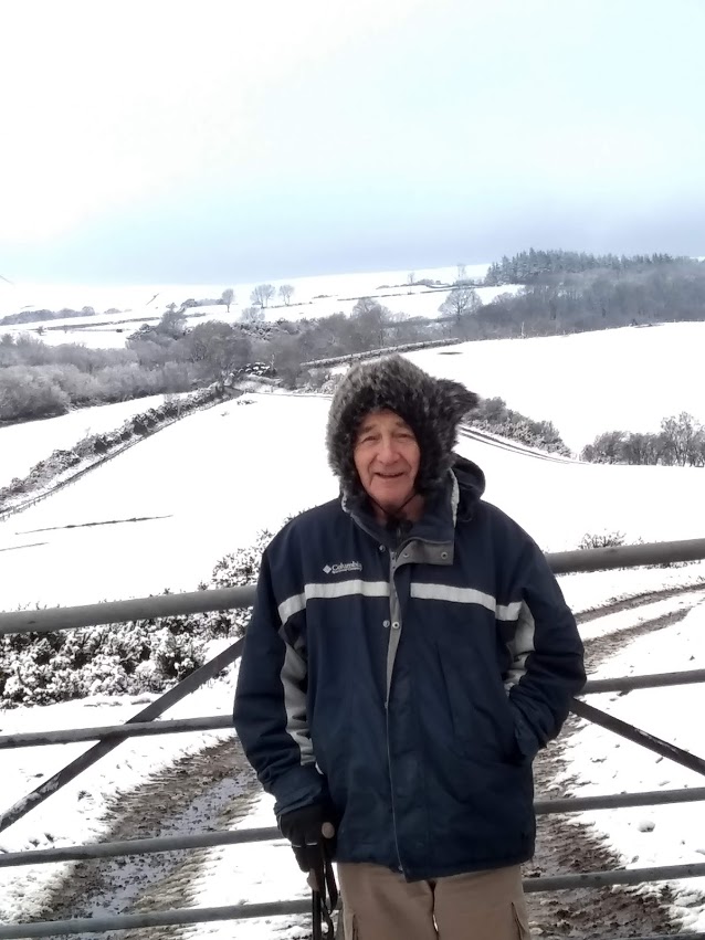 Picture of Martin in the wintry hills of Wales, December 2020